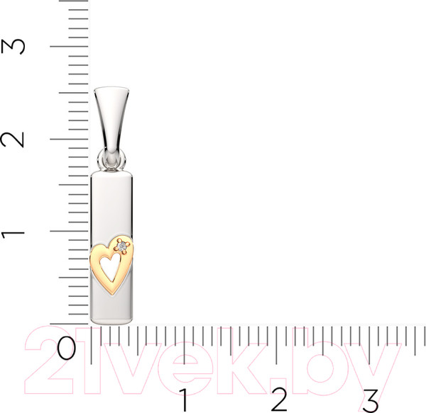 Изображение товара Подвеска из серебра ZORKA 04D0006.G14K (с бриллиантом)