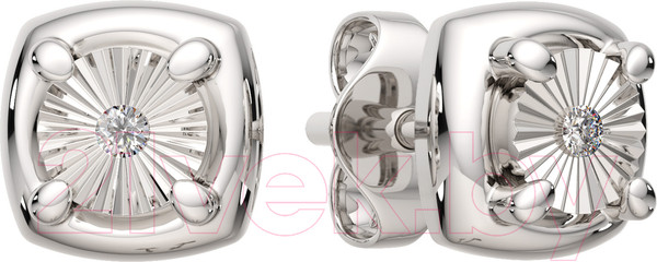 Изображение товара Серьги из серебра ZORKA 03D0007 (с бриллиантами)