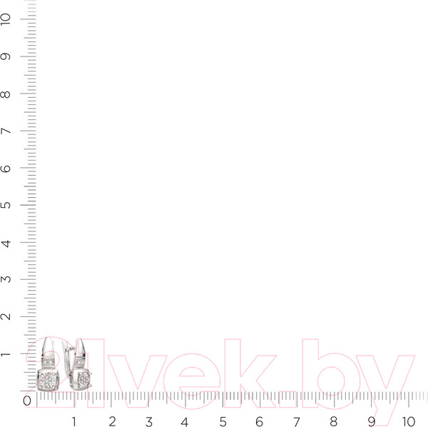 Изображение товара Серьги из серебра ZORKA 03D0040 (с бриллиантами)