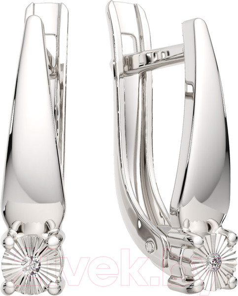 Изображение товара Серьги из серебра ZORKA 03D0095 (с бриллиантами)