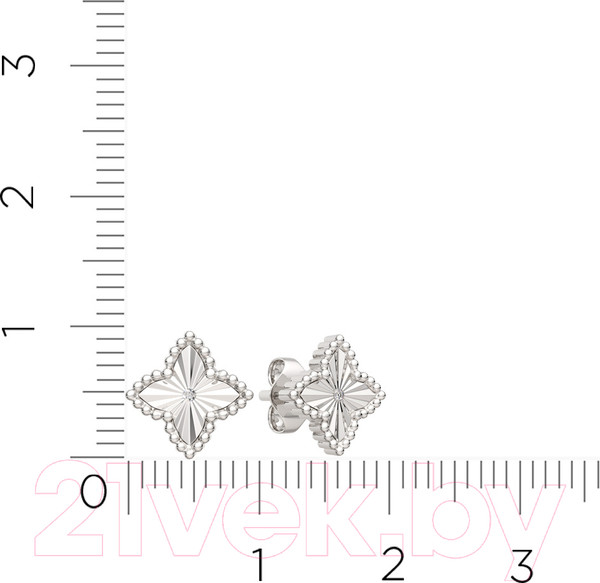 Изображение товара Серьги из серебра ZORKA 03D0109.ZZ (с бриллиантами)