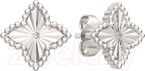 Изображение товара Серьги из серебра ZORKA 03D0109.ZZ (с бриллиантами)