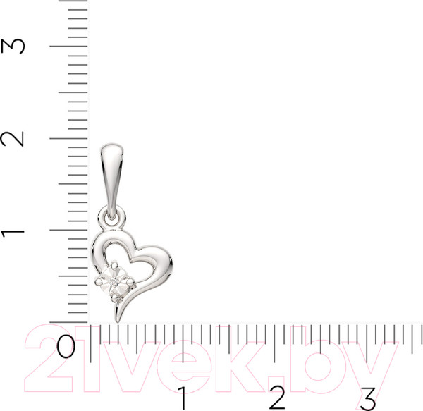 Изображение товара Подвеска из серебра ZORKA 04D0124 (с бриллиантом)