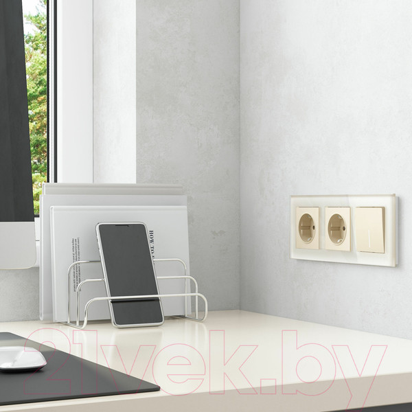 Изображение товара Выключатель Werkel W1110162 (айвори матовый)