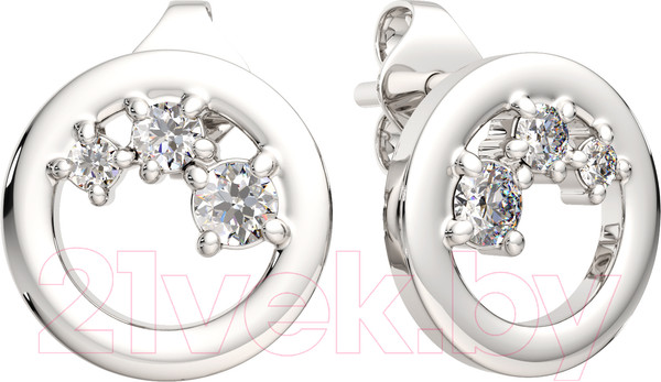 Изображение товара Серьги из серебра ZORKA 03101126.ZZ (с фианитами)