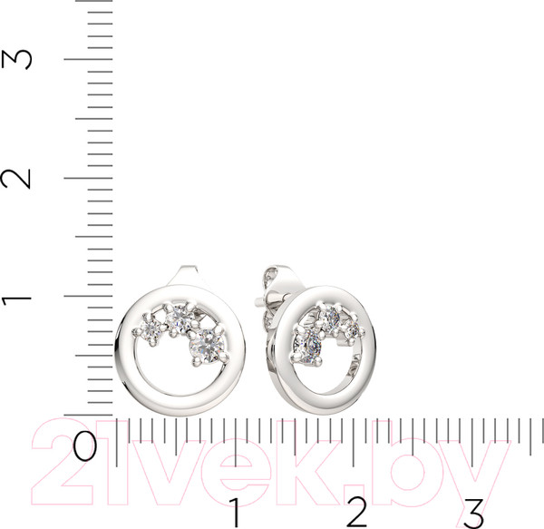 Изображение товара Серьги из серебра ZORKA 03101126.ZZ (с фианитами)
