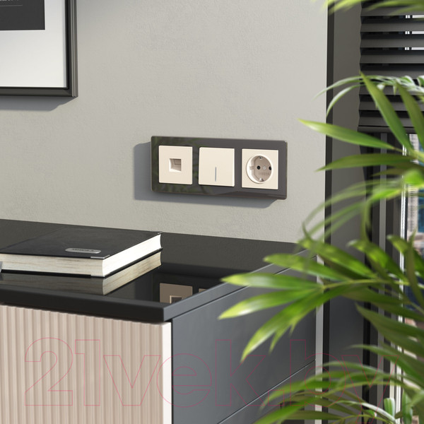 Изображение товара Выключатель Werkel W1112162 (айвори матовый)