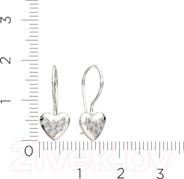 Изображение товара Серьги из серебра ZORKA 03101133.ZZ (с фианитами)