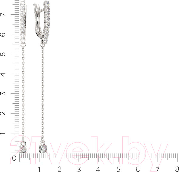 Изображение товара Серьги из серебра ZORKA 03101143 (с фианитами)