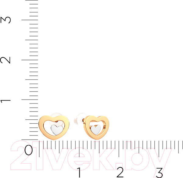 Изображение товара Серьги из розового золота ZORKA 300123S-9K
