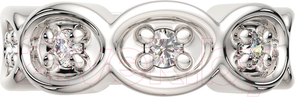 Изображение товара Моносерьга из серебра ZORKA 03101154 (с фианитами)