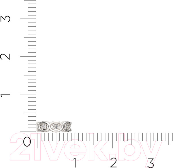 Изображение товара Моносерьга из серебра ZORKA 03101154 (с фианитами)