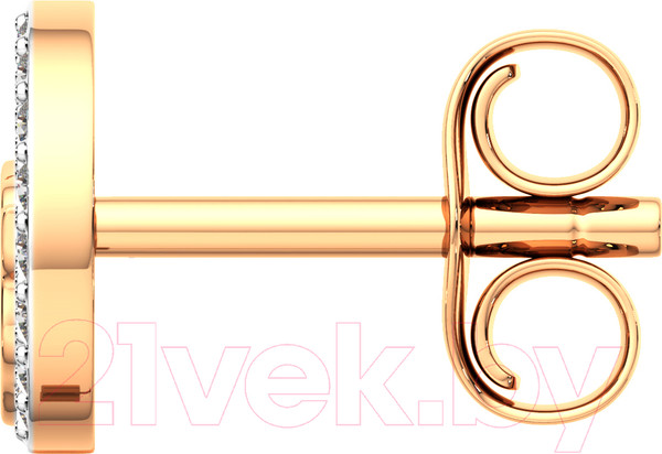 Изображение товара Серьги из розового золота ZORKA 3101657.9K.R (с фианитами)