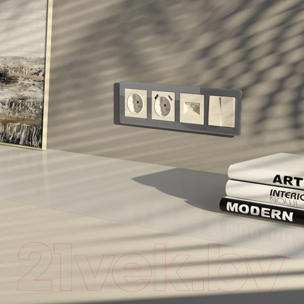 Изображение товара Выключатель Werkel W1120062 (айвори матовый)