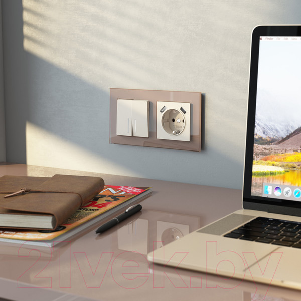 Изображение товара Выключатель Werkel W1120162 (айвори матовый)