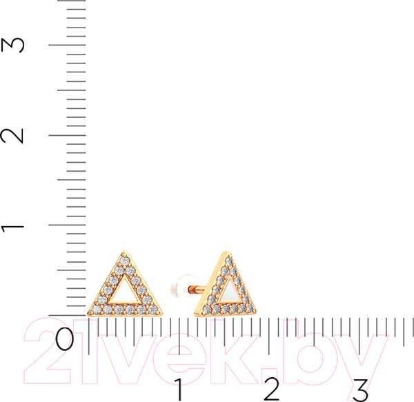 Изображение товара Серьги из розового золота ZORKA 310479S.9K.R (с фианитами)