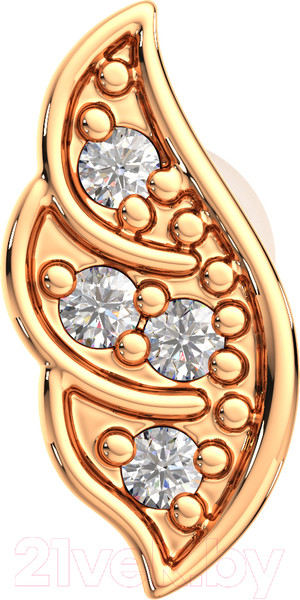 Изображение товара Моносерьга из розового золота ZORKA 310488S.9K.R (с фианитами)