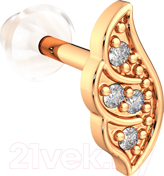 Изображение товара Моносерьга из розового золота ZORKA 310488S.9K.R (с фианитами)