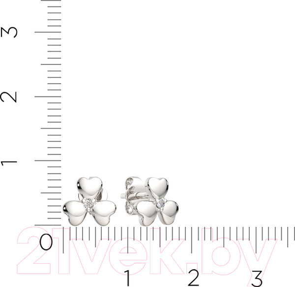 Изображение товара Серьги из серебра ZORKA 03101187 (с фианитами)