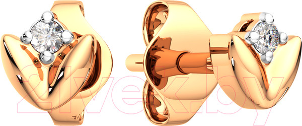 Изображение товара Серьги из розового золота ZORKA 310867.9K.R (с фианитами)