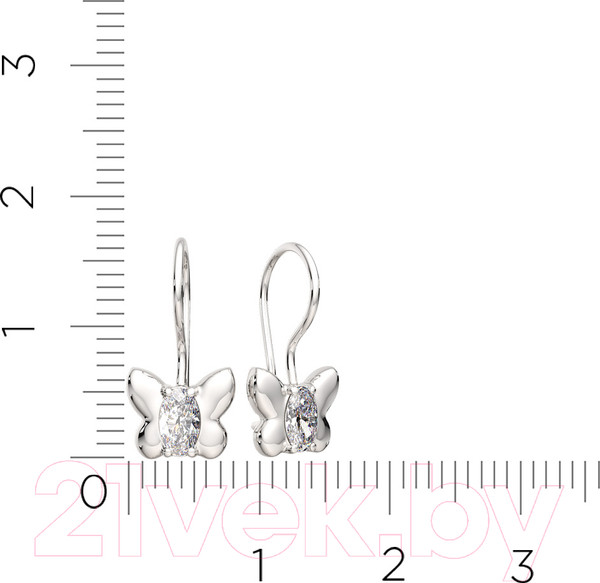 Изображение товара Серьги из серебра ZORKA 03101203.ZZ (с фианитами)