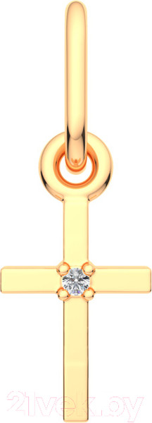 Крестик из розового золота ZORKA 440278.9K.R (с фианитом)