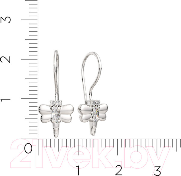 Изображение товара Серьги из серебра ZORKA 03101204 (с фианитами)