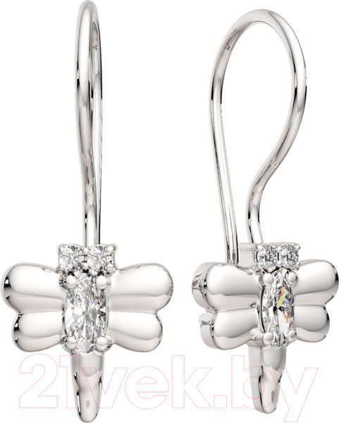 Изображение товара Серьги из серебра ZORKA 03101204 (с фианитами)