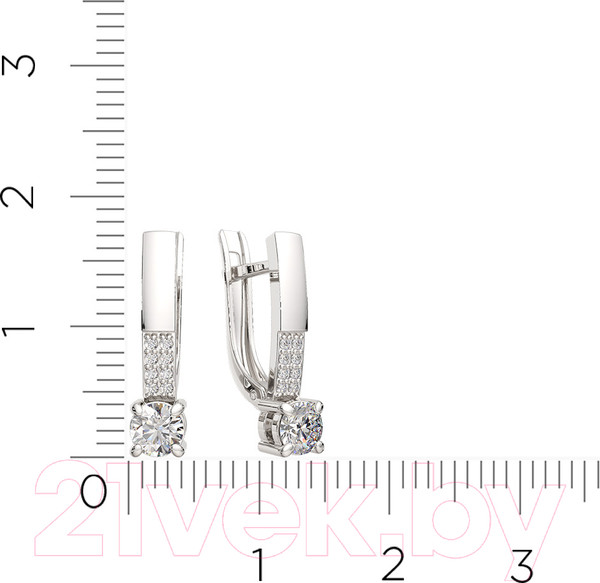 Изображение товара Серьги из серебра ZORKA 03101261.ZZ (с фианитами)