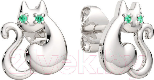 Изображение товара Серьги из серебра ZORKA 03101308 (с фианитами)