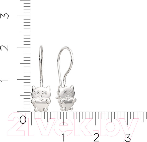 Изображение товара Серьги из серебра ZORKA 03101318 (с фианитами)