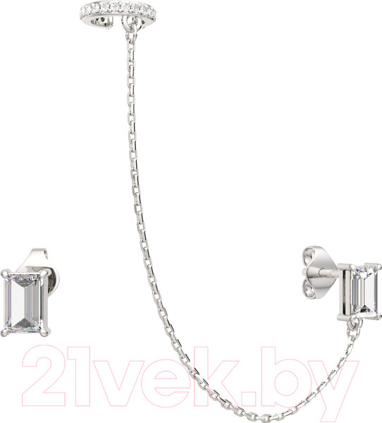 Изображение товара Серьги из серебра ZORKA 03101335 (с фианитами)