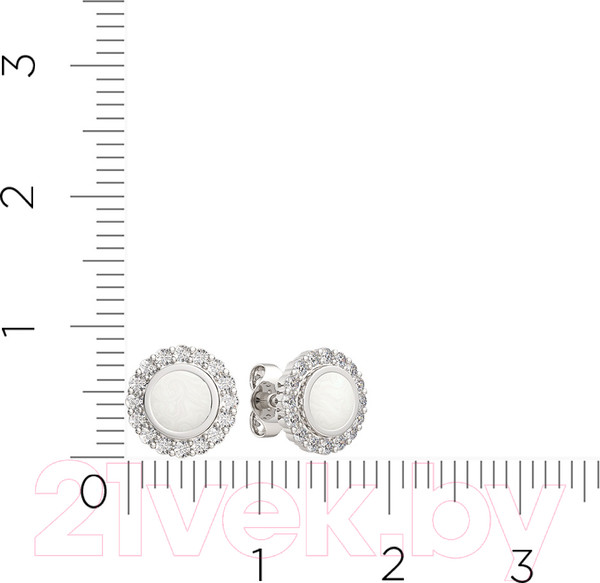 Изображение товара Серьги из серебра ZORKA 03101404.ZZ (с фианитами)