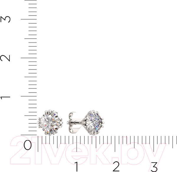 Изображение товара Серьги из серебра ZORKA 03101037.ZZ (с фианитами)