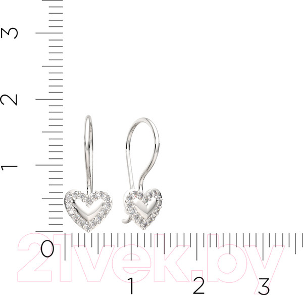 Изображение товара Серьги из серебра ZORKA 0310235 (с фианитами)