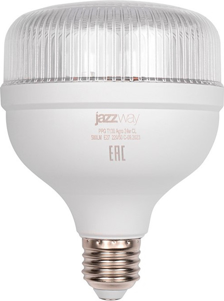 Изображение товара Лампа для растений JAZZway PPG T130 Agro 24Вт CL E27 (5050365)