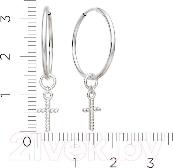 Изображение товара Серьги из серебра ZORKA 0361502/1