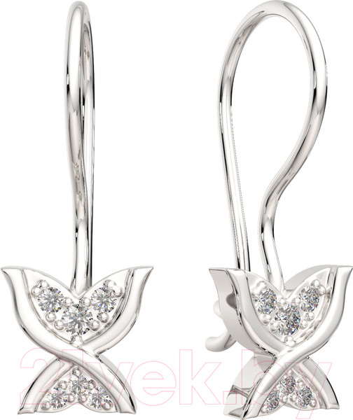Изображение товара Серьги из серебра ZORKA 0310499.ZZ (с фианитами)