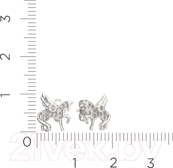 Изображение товара Серьги из серебра ZORKA 0310628 (с фианитами)