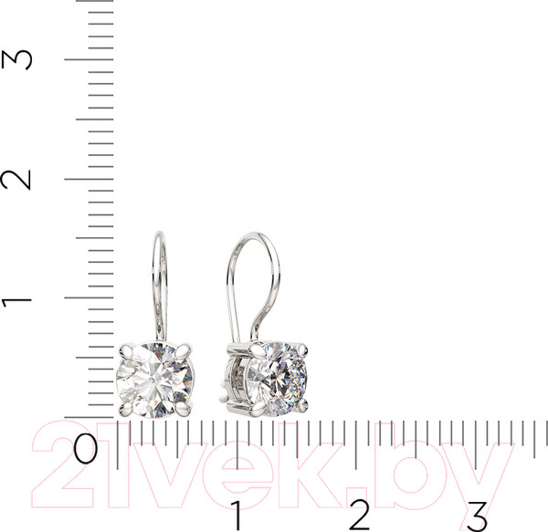 Изображение товара Серьги из серебра ZORKA 03101196.ZZ (с фианитами)