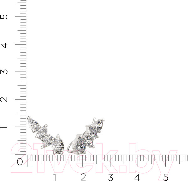 Изображение товара Серьги из серебра ZORKA 0310666.ZZ (с фианитами)