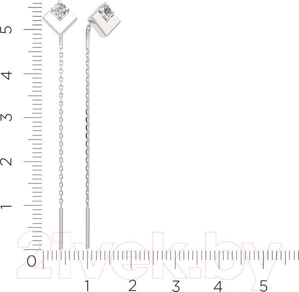 Изображение товара Серьги из серебра ZORKA 0310675.ZZ (с фианитами)