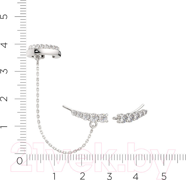 Изображение товара Серьги из серебра ZORKA 03101227 (с фианитами)