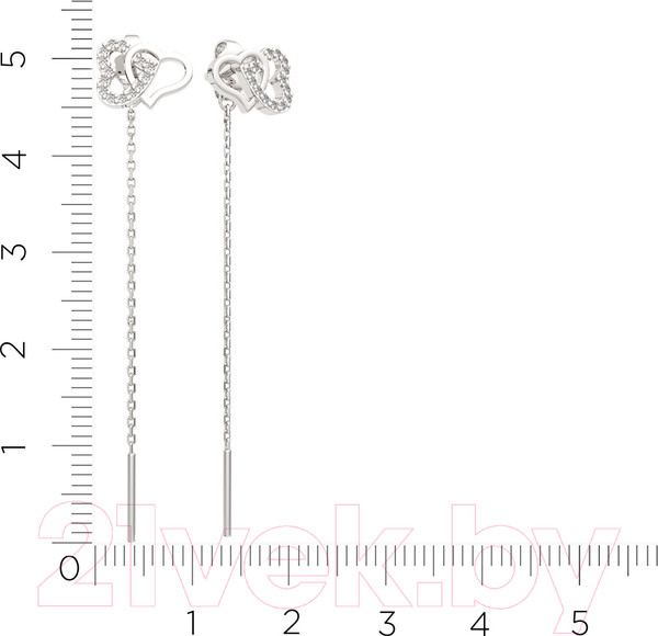 Изображение товара Серьги из серебра ZORKA 0310752.ZZ (с фианитами)