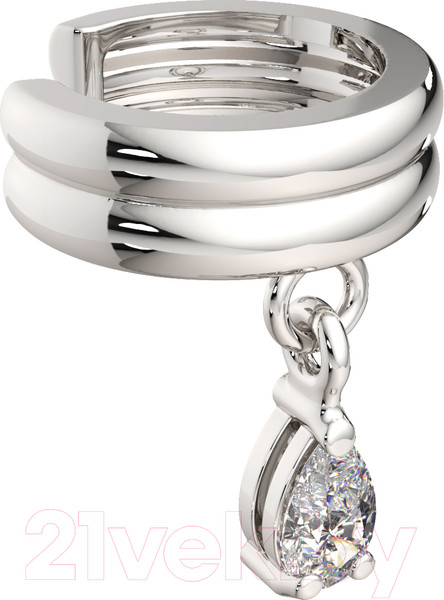 Изображение товара Моносерьга из серебра ZORKA 03101237 (с фианитами)