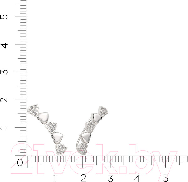 Изображение товара Серьги из серебра ZORKA 0310784.ZZ (с фианитами)