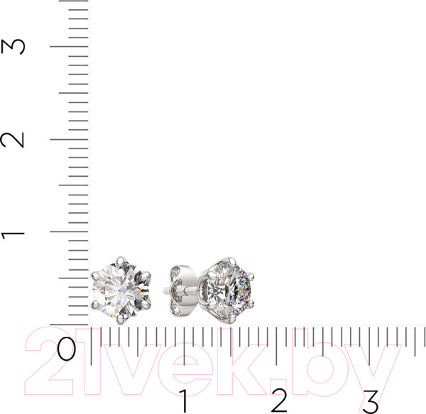 Изображение товара Серьги из серебра ZORKA 03101258.ZZ (с фианитами)