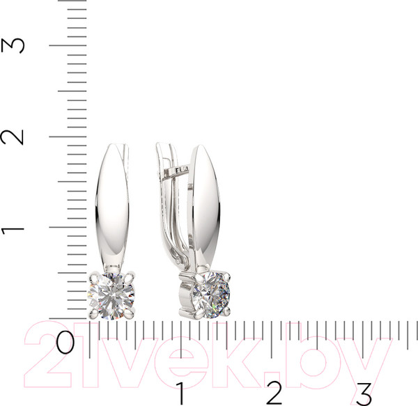 Изображение товара Серьги из серебра ZORKA 03101274 (с фианитами)