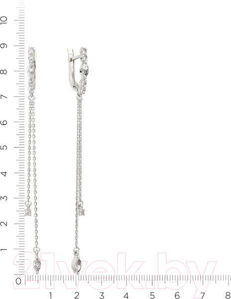 Изображение товара Серьги из серебра ZORKA 0310911 (с фианитами)