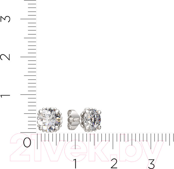 Изображение товара Серьги из серебра ZORKA 03101326.ZZ (с фианитами)